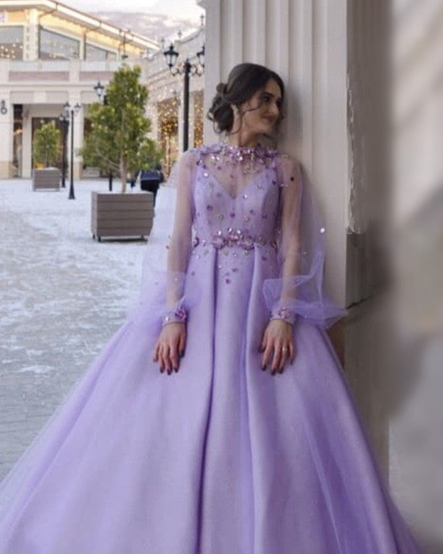 light purple wedding dress