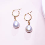 Baroque's original pearl simple pearl earrings