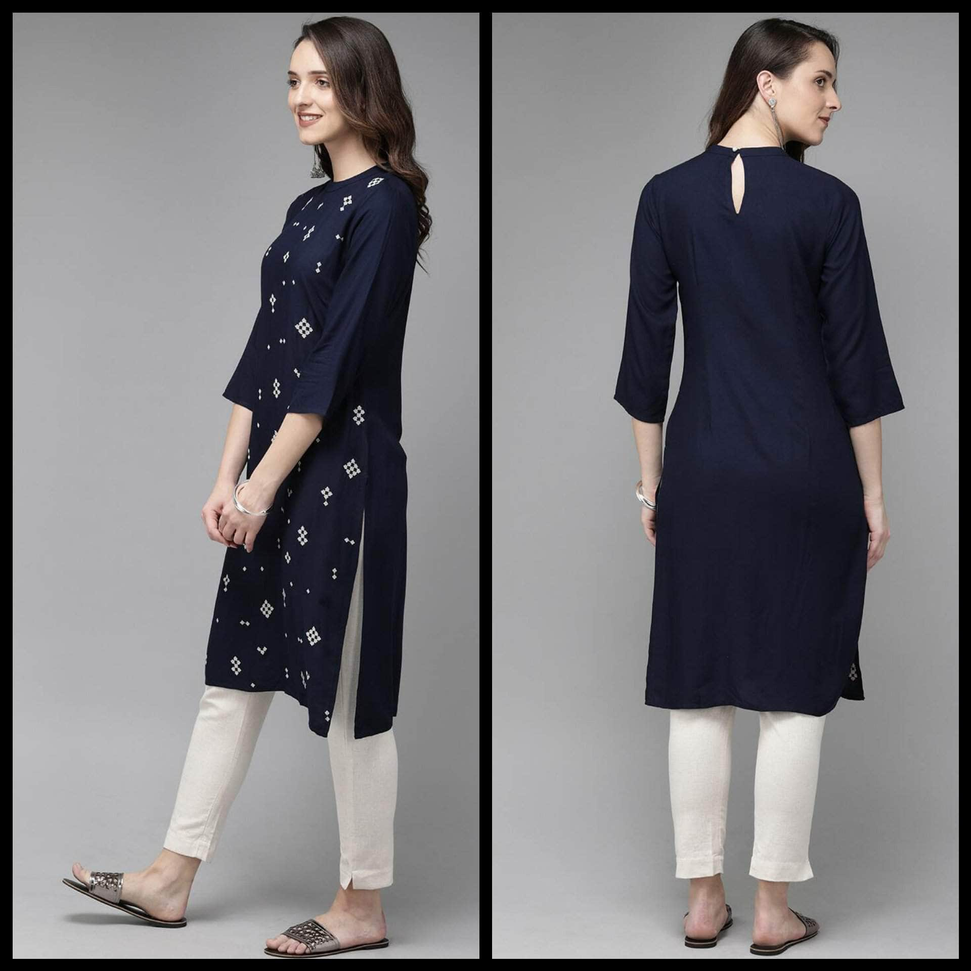 Lemon Tart CUTS265 Embroiderd Unstitched Cotton Kurti