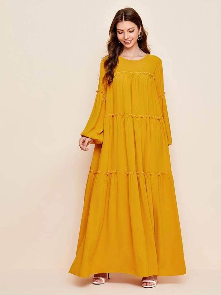 lemon tart maxi dress