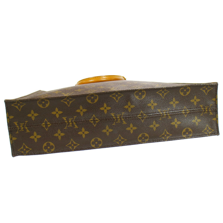 LOUIS VUITTON SAC PLAT HAND TOTE BAG PURSE MONOGRAM CANVAS M51140