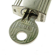HERMES Set of Padlock & Key Cadena Silver-Tone Bag Accessories Charm AK38492k