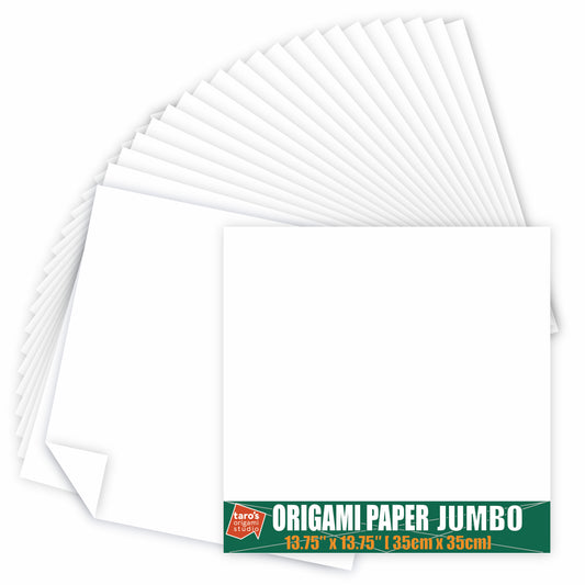 Origami Paper - White Large Size - 240 mm - 50 sheets
