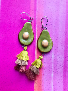 Fruits Earrings- Avocado
