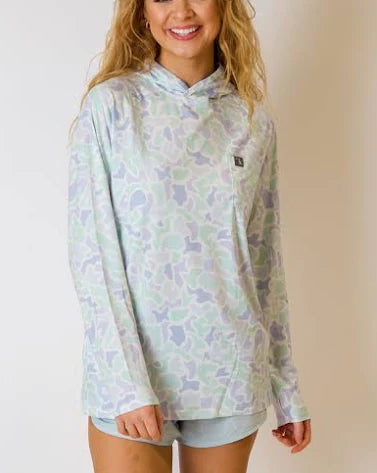 Local Girl Heather Blend Hoodie in Mint