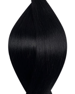 Jet Black Tape Weft Hair Extensions – Viola Hair Extensions