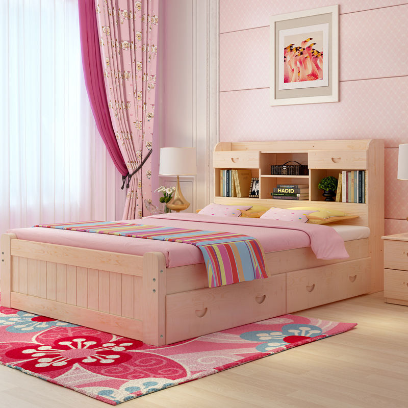 girls single bed with storage