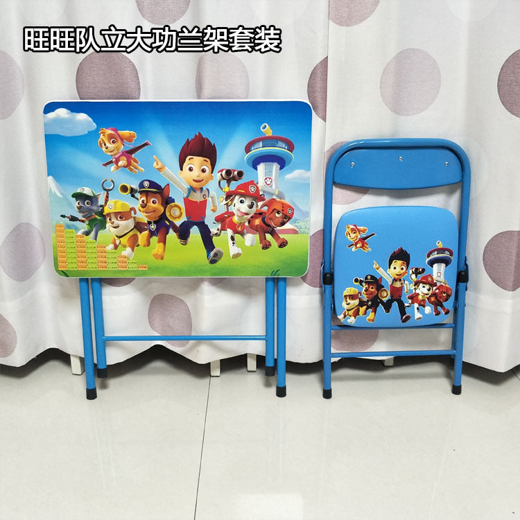 Children S Folding Study Table And Chair Set Kindergarten Eating