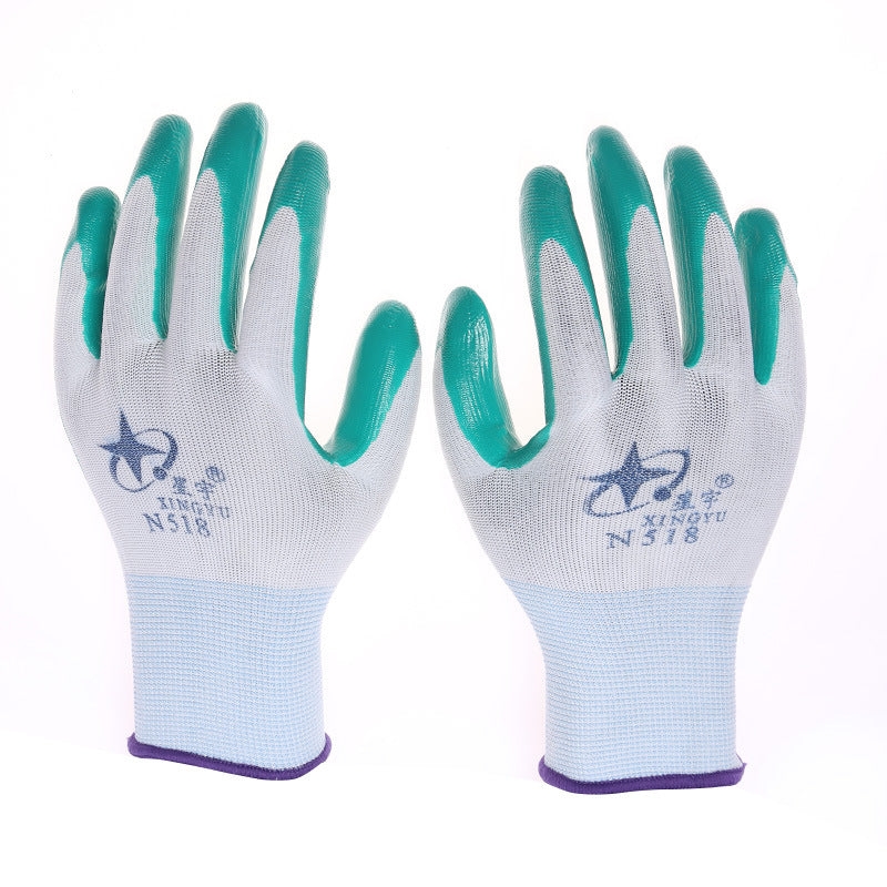 white nylon gloves wholesale