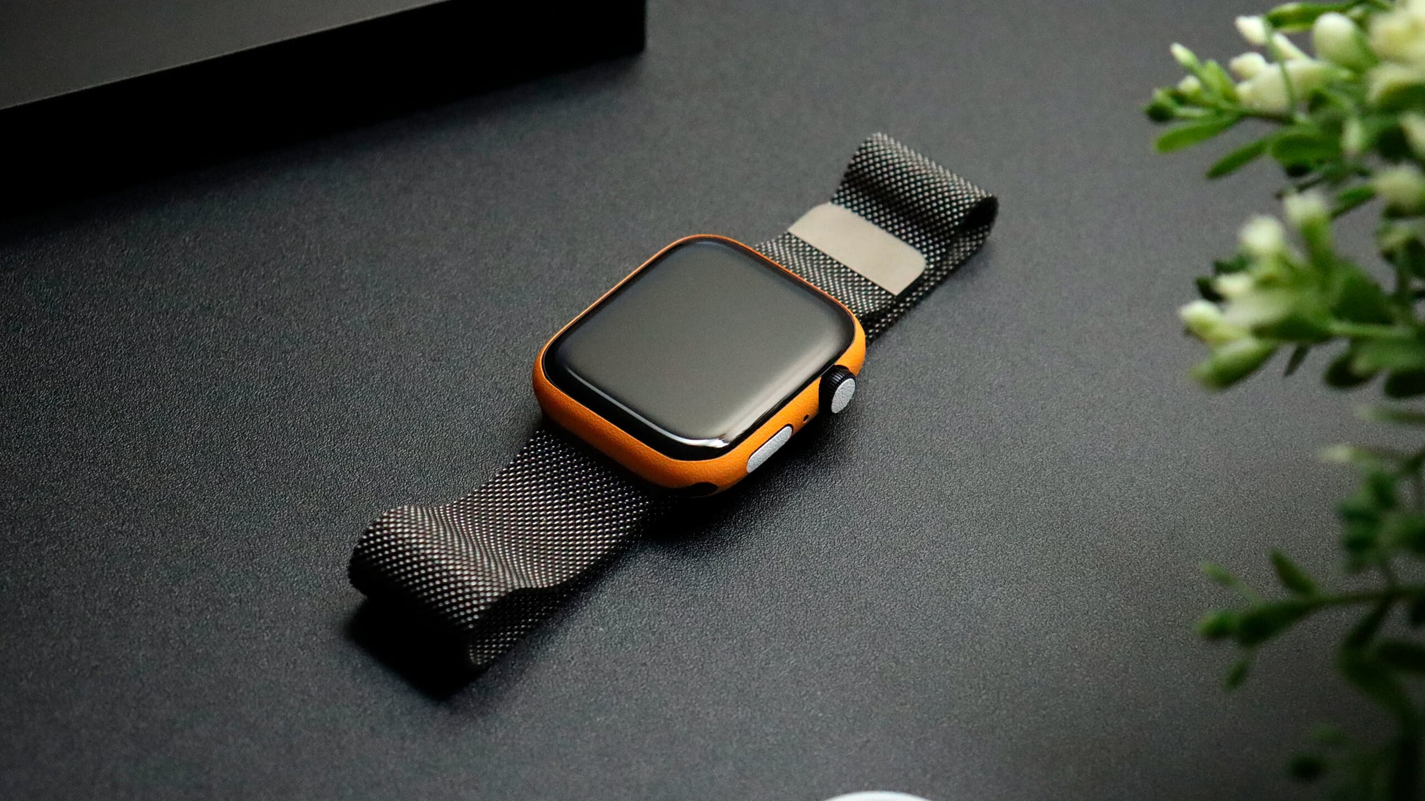Apple Watch Series 7 Textured matt orange skins