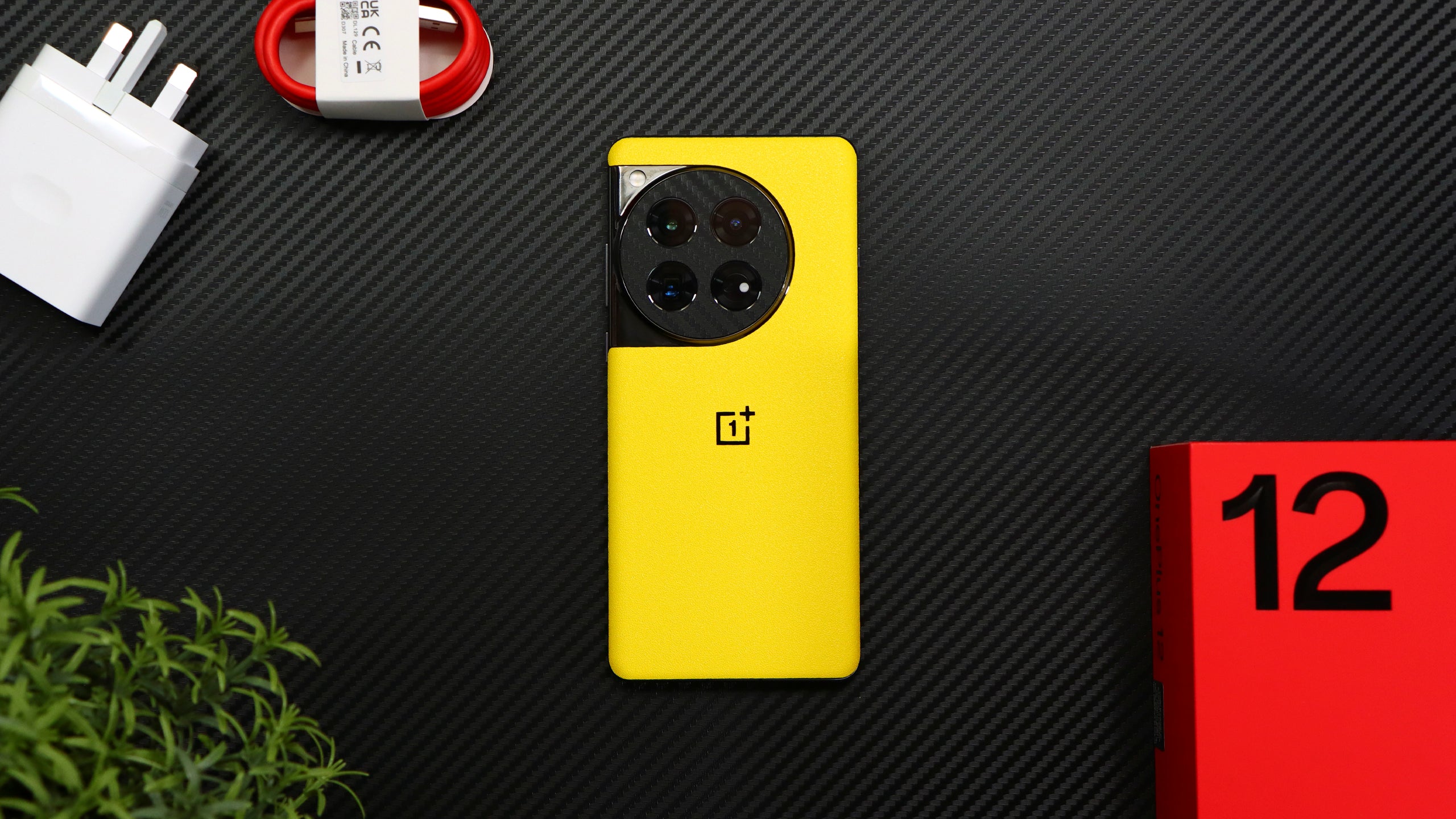 OnePlus 12 textured matt yellow skins