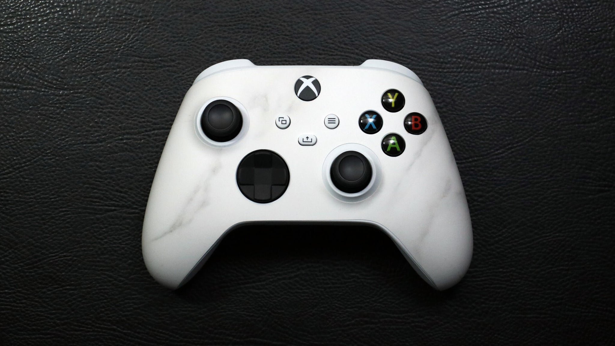 Xbox Series S White Marble Controller Skins