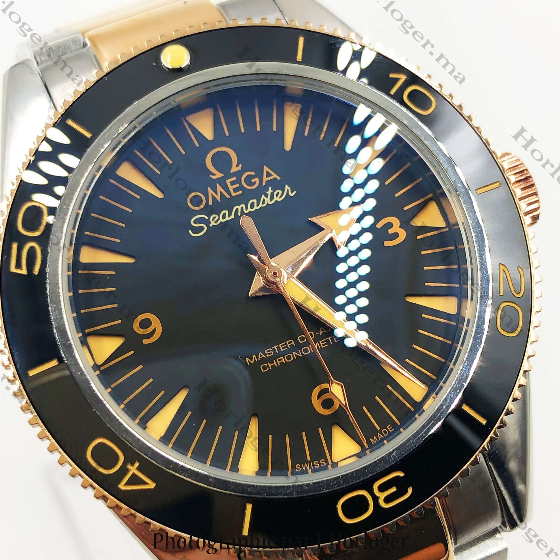 orange black omega seamastet