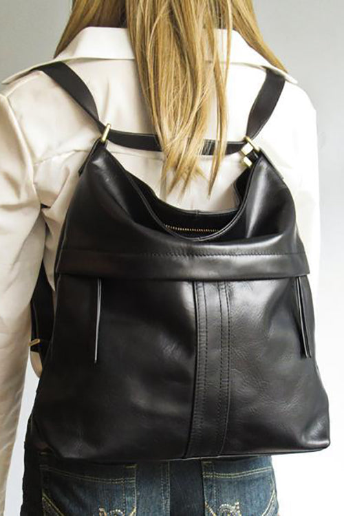 Leather Convertible Backpack – Chicmony