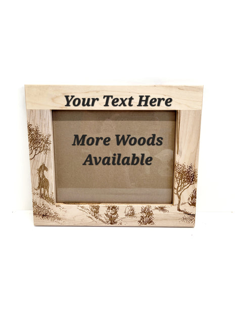 Personalized Fishing Custom Wood Picture Frame - 8x10