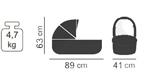 Abmessungen Kinderwagen Junama Candy