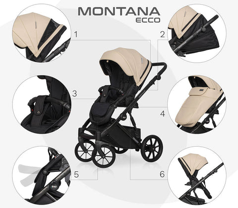 Kinderwagen Montana Ecco mit Sportsitz