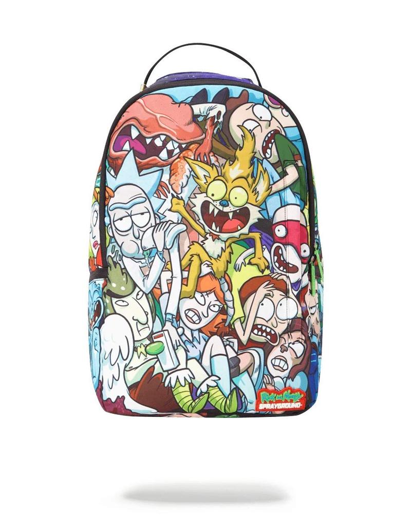 Sprayground Black Multicolor Shark In Paris Backpack Books School Bag  Monogram