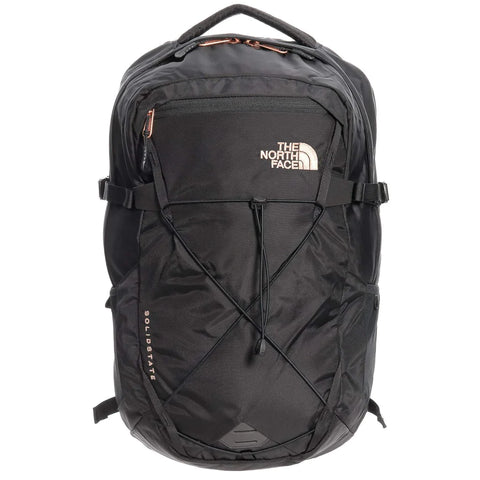 North Face Black and Rose Gold Backpack