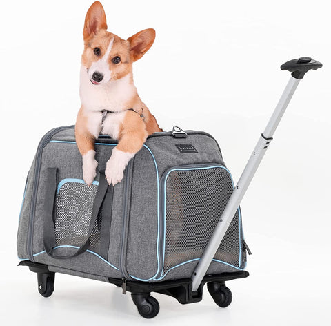 rolling dog traveling bag