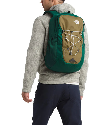 north face backpack green