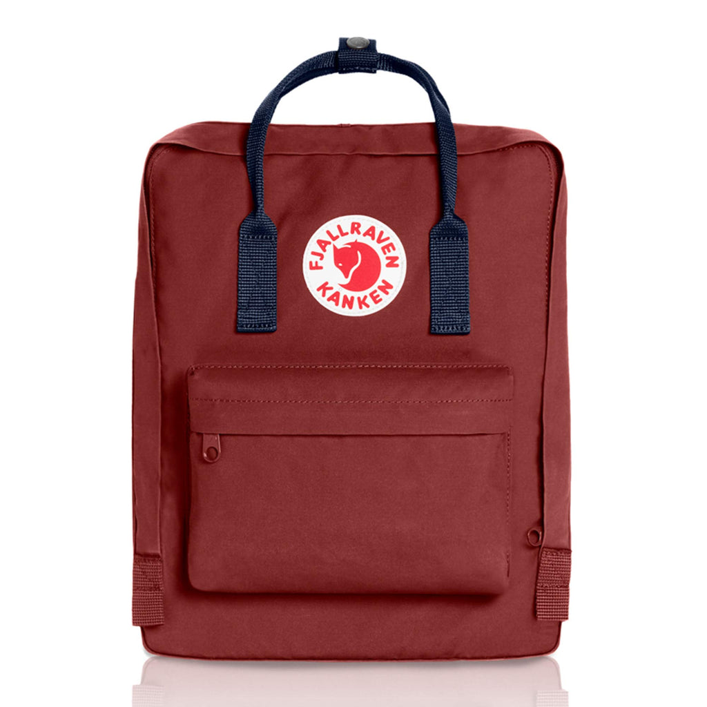 kanken mini ox red royal blue