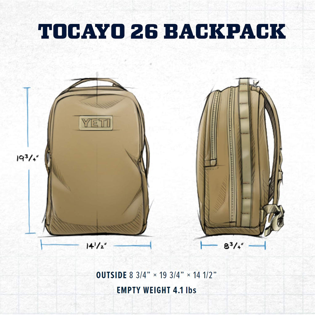 yeti tocayo backpack