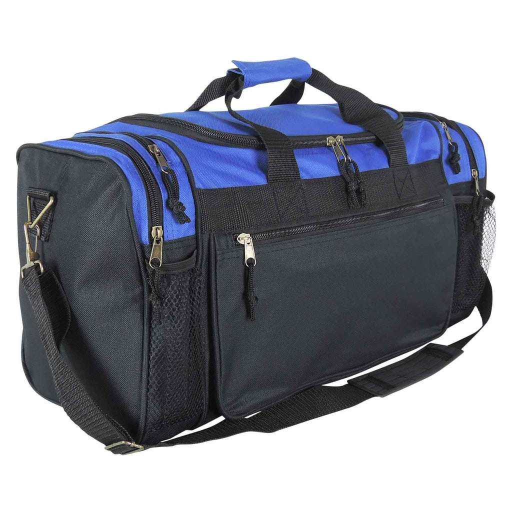 Dalix 20 Inch Sports Duffle Bag with Mesh and Valuables Pockets, Royal ...