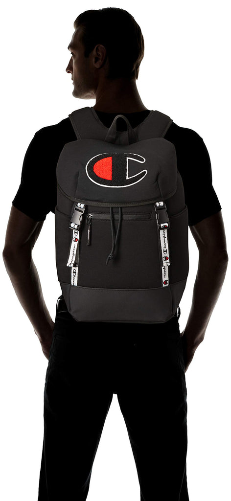 champion top load backpack black