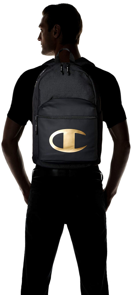 black and gold champion backpack
