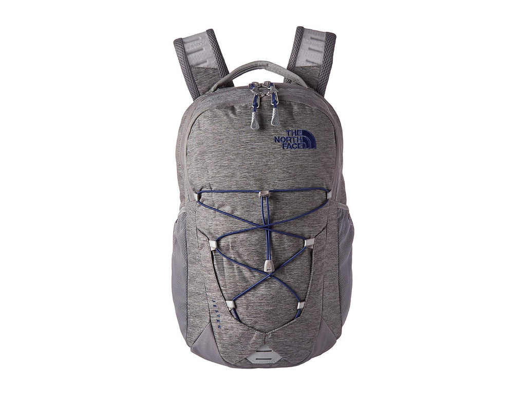 light gray north face backpack