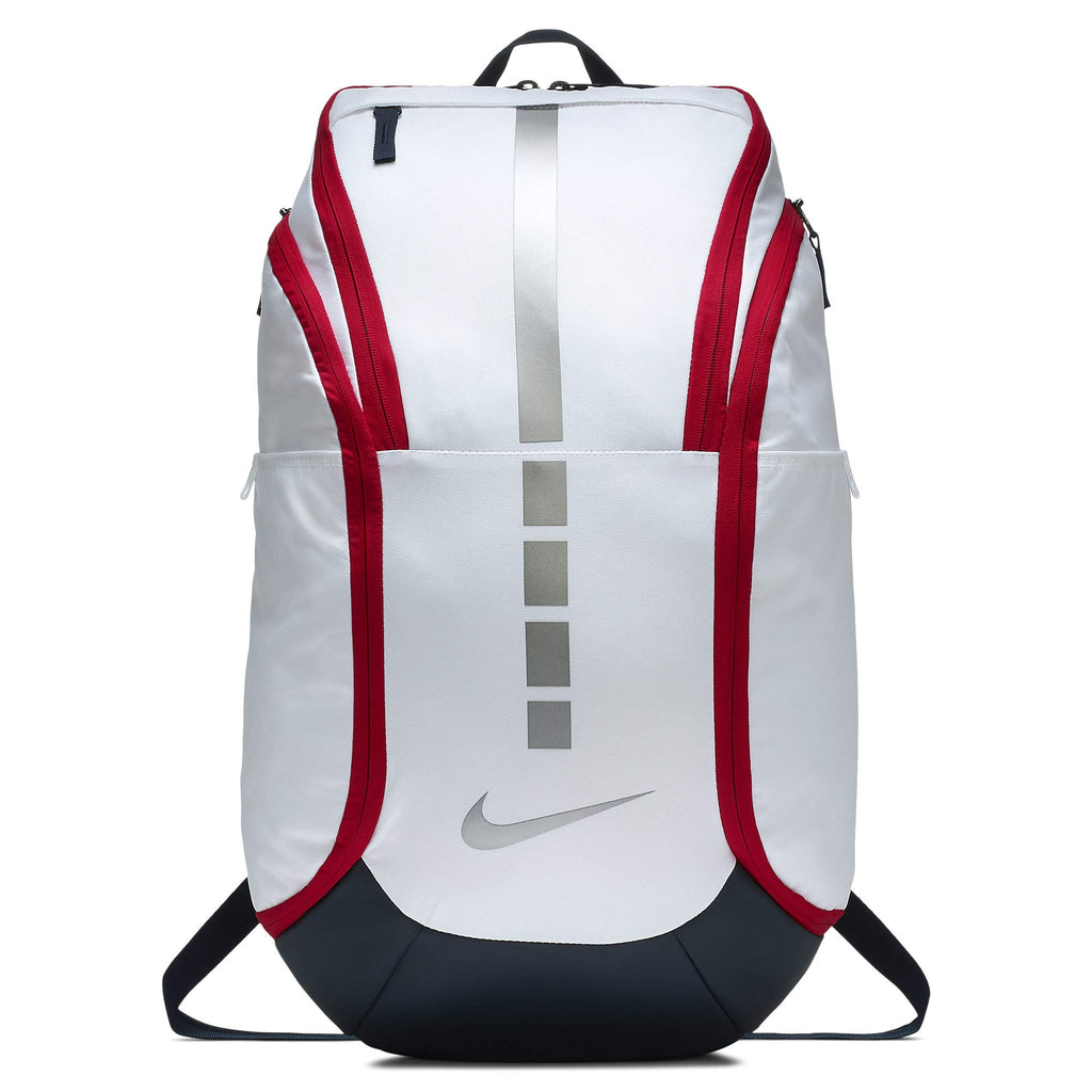 Nike Hoops Elite Hoops Pro Basketball White/Obsidian/Red– backpacks4less.com