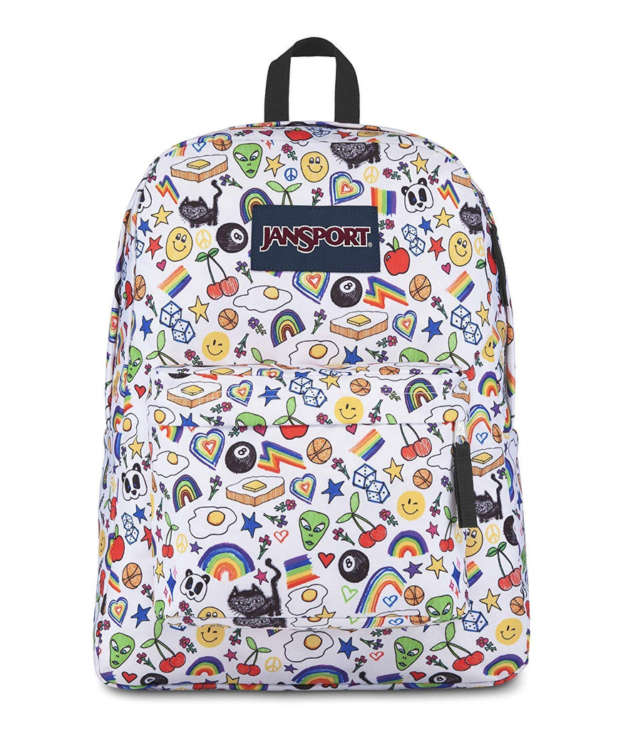 Jansport backpack BIG STUDENT OVER THE RAINBOW– backpacks4less.com