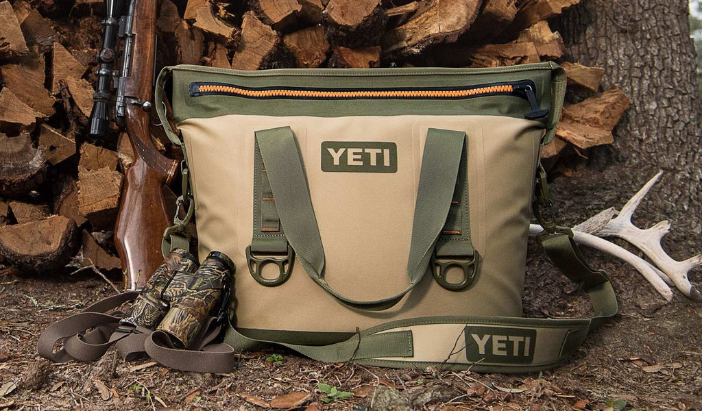 YETI Hopper Two 20 Portable Cooler, Field Tan / Blaze Orange