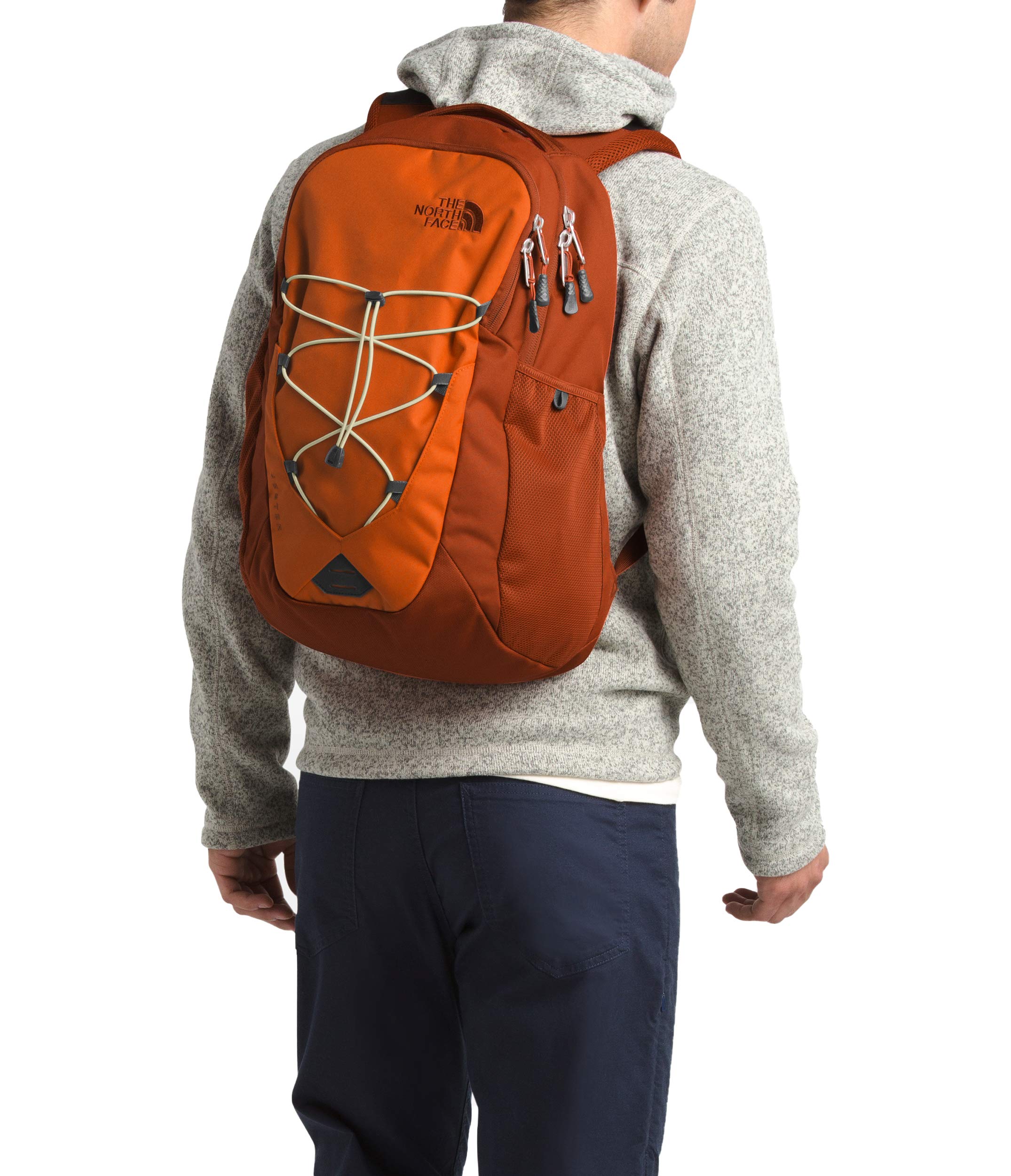 the north face orange backpack