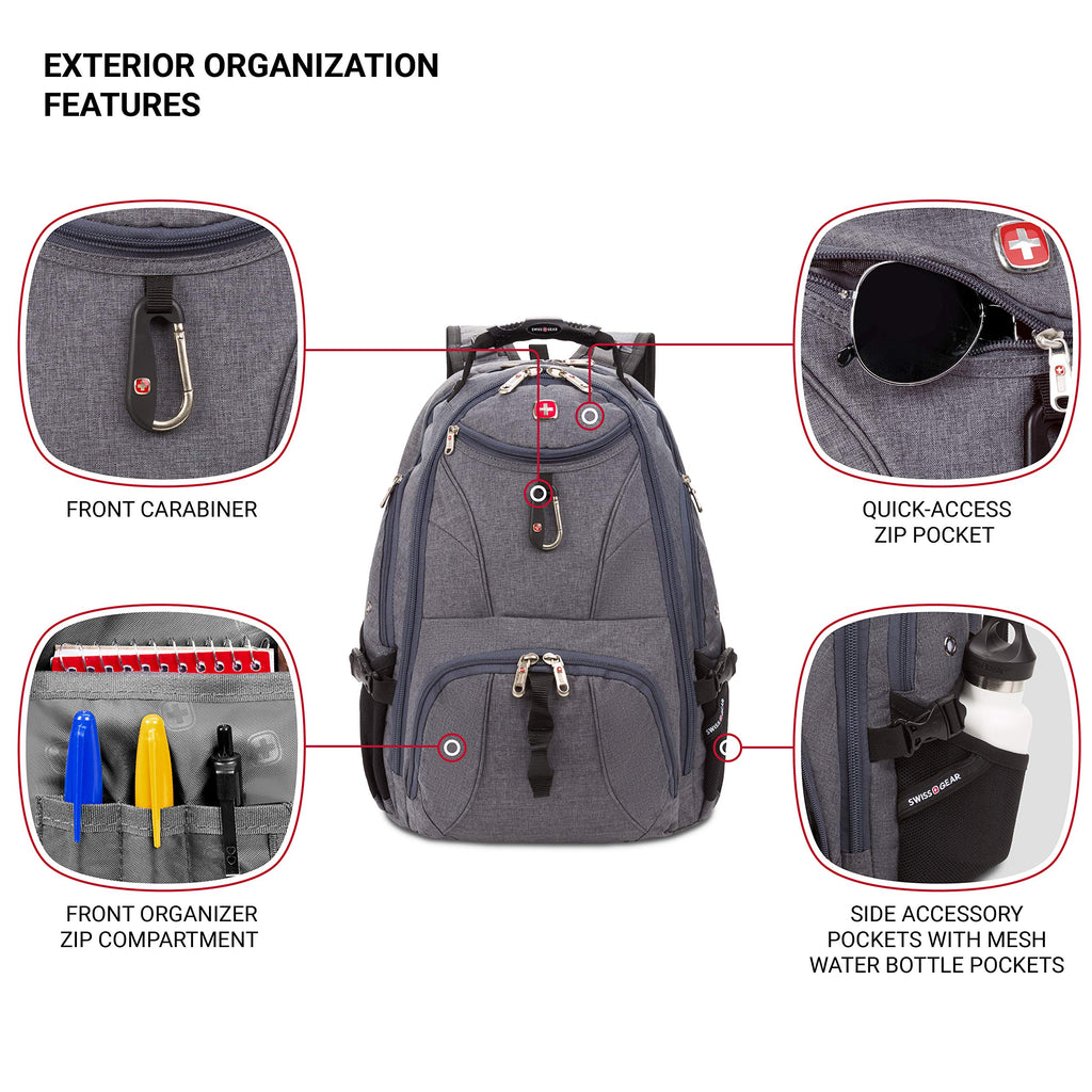 swiss gear backpack grey