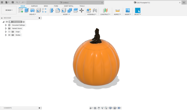 E3D Pumpkin Fusion 360