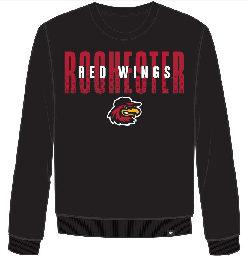 Rochester Red Wings Black Crewneck Sweatshirt - Rochester Red Wings Official S product image