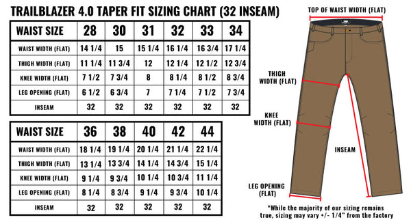 Pants Measure Guide | OFF THE GRID SURPLUS