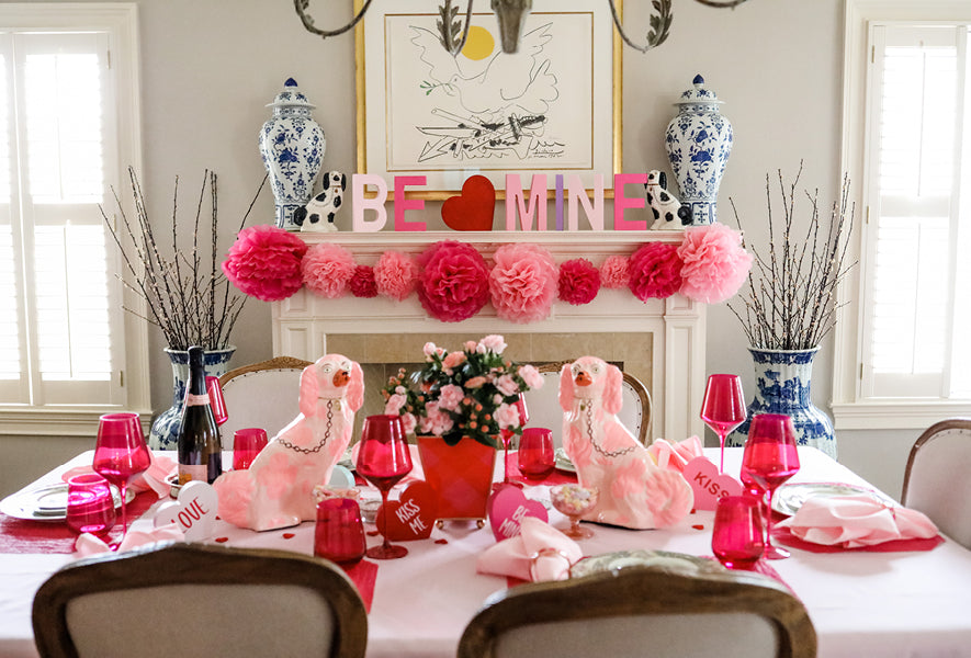 Valentine's & Galentine's Tablescape