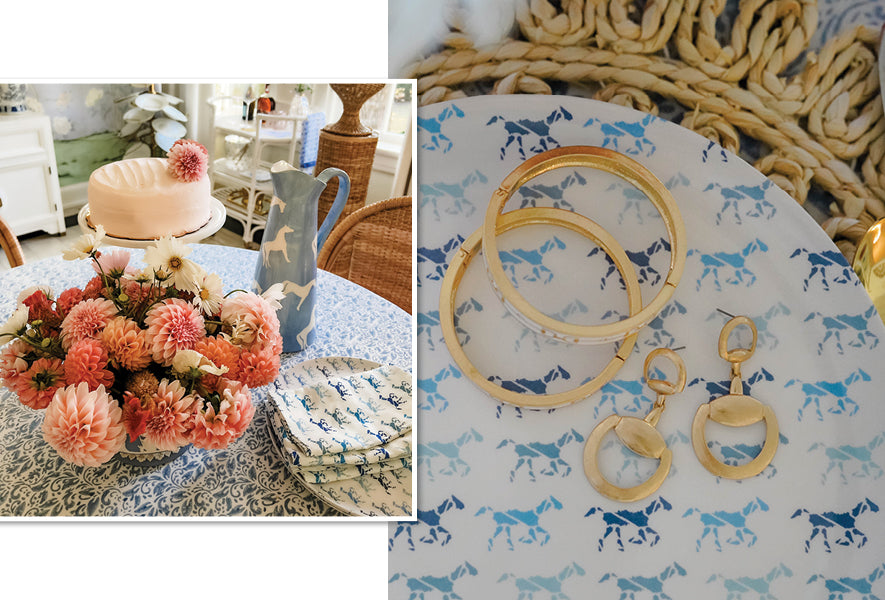 Derby Horse Print Plates and Napkins from Honey and Hank