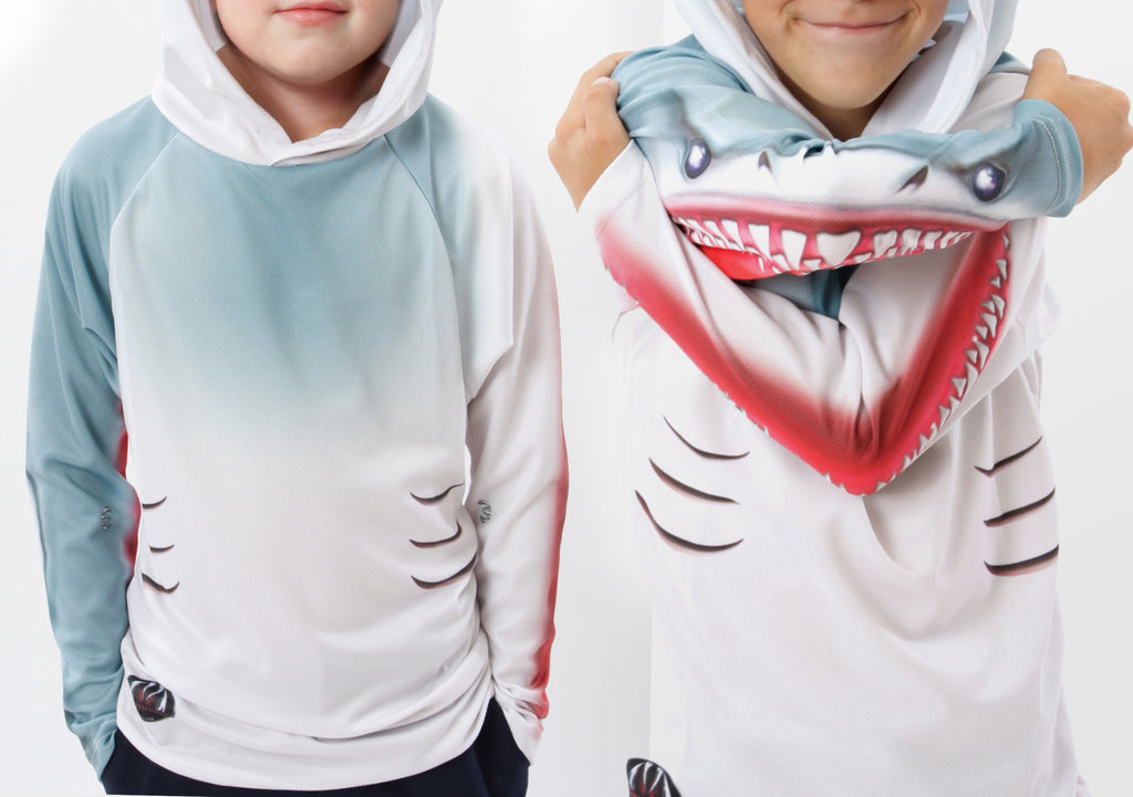 Shark Hoodie Sport Shirt for Kids and 