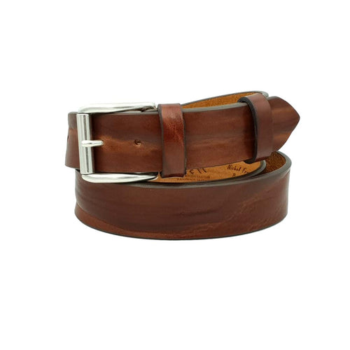 CINTURA UOMO 4 CM IN PITONE ORIONE BELTS ARTIGIANALE MADE IN ITALY