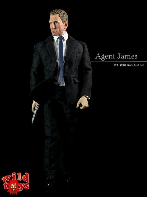 ACI Toys - 1/6 WILD TOYS - AGENT JAMES BLACK SUIT W/SCARFF