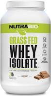 Load image into Gallery viewer, Grass Fed Whey Protein Isolate NutraBio - 1 TEMPLE NUTRITION
