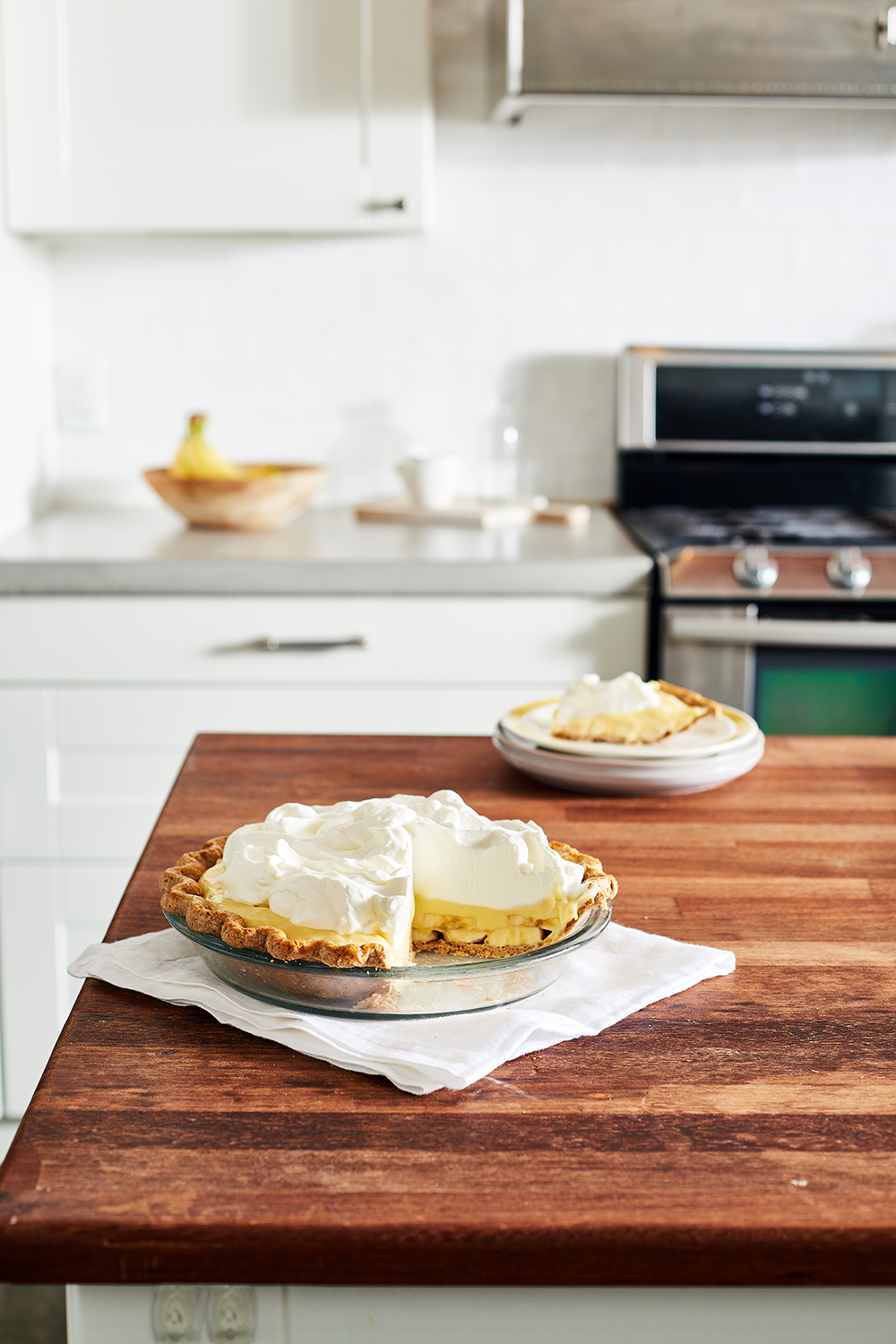 PHoto of pie on a counter