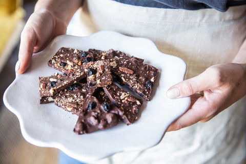 Dark Chocolate Pecan Bark