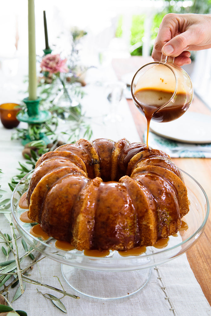 Apple Pecan Pound Cake Pinterest Image