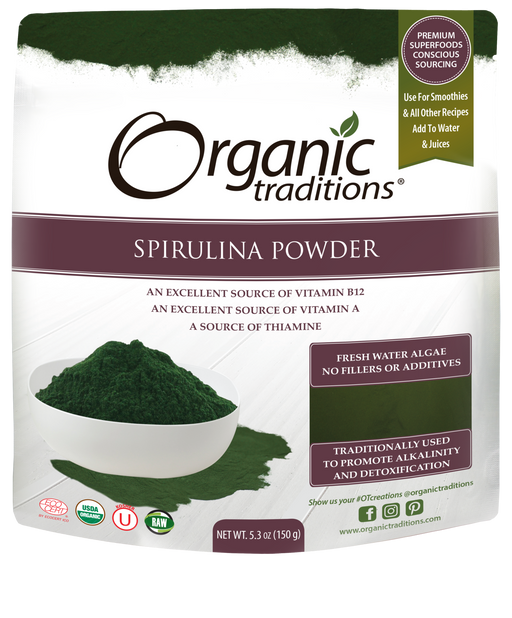 Organic Traditions Spirulina Powder 150grams