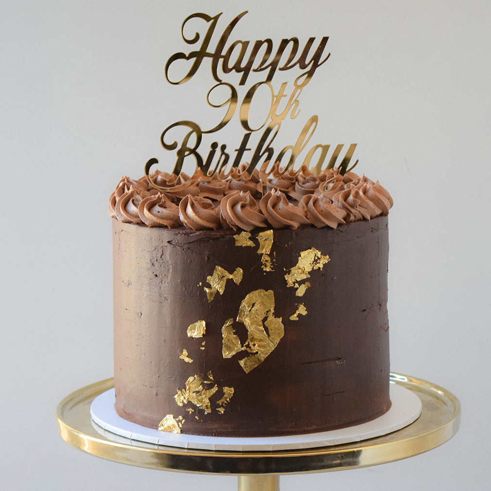 Chocolate Ganache And Gold Leaf Cake From Sweet Creations In Marlborough